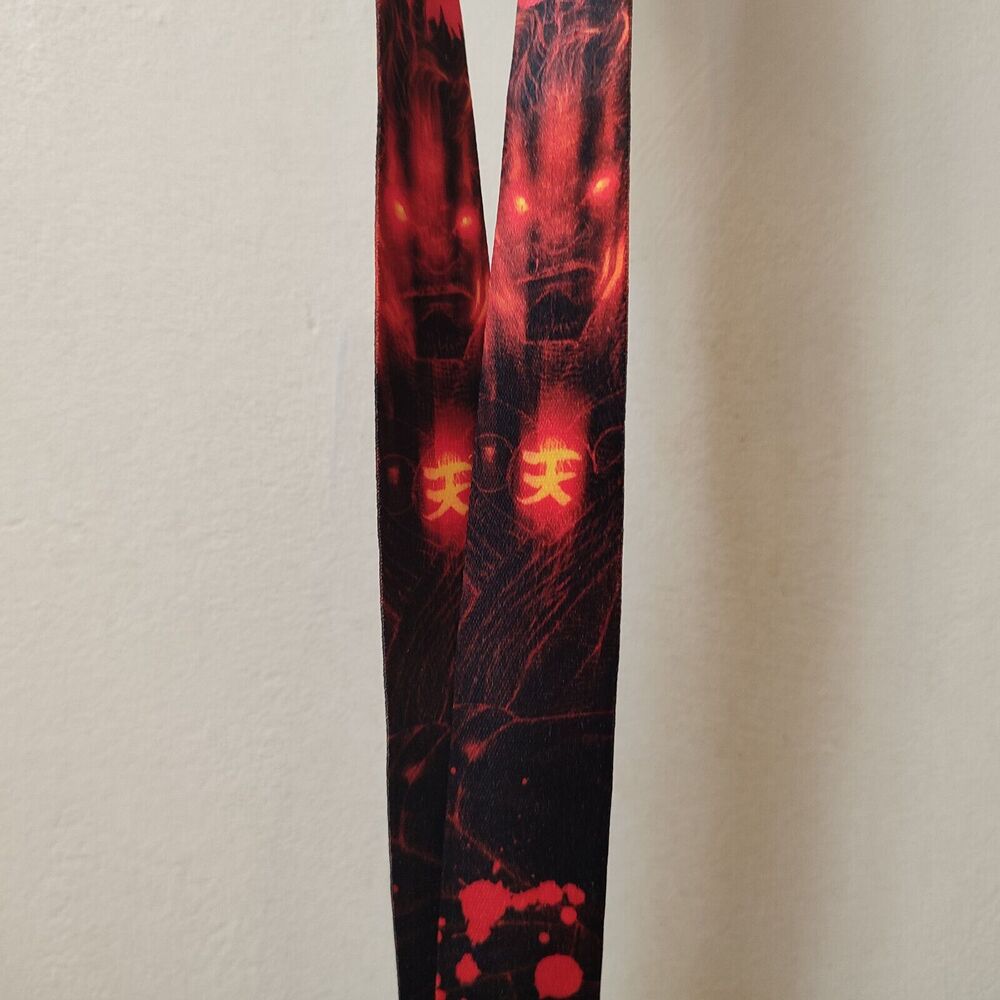 Street Fighter Akuma Cloth Lanyard With Clasp Official Capcom SF Collectible